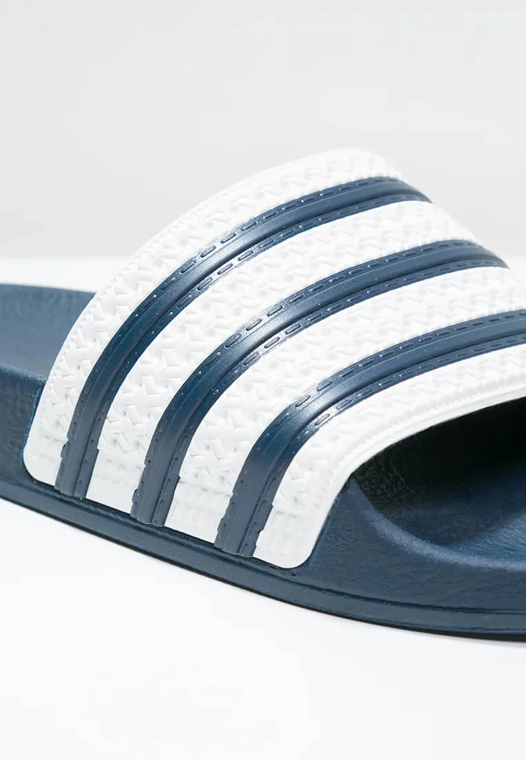 Adidas Originals Adilette Unisex Swim Slides, Navy/White