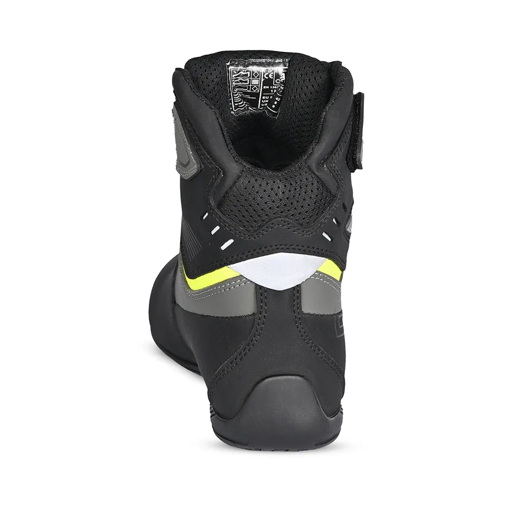 BELA Blaze Urban Motorcycle Boots Black Yellow