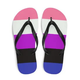 Gender Fluid Flag Flip-Flops