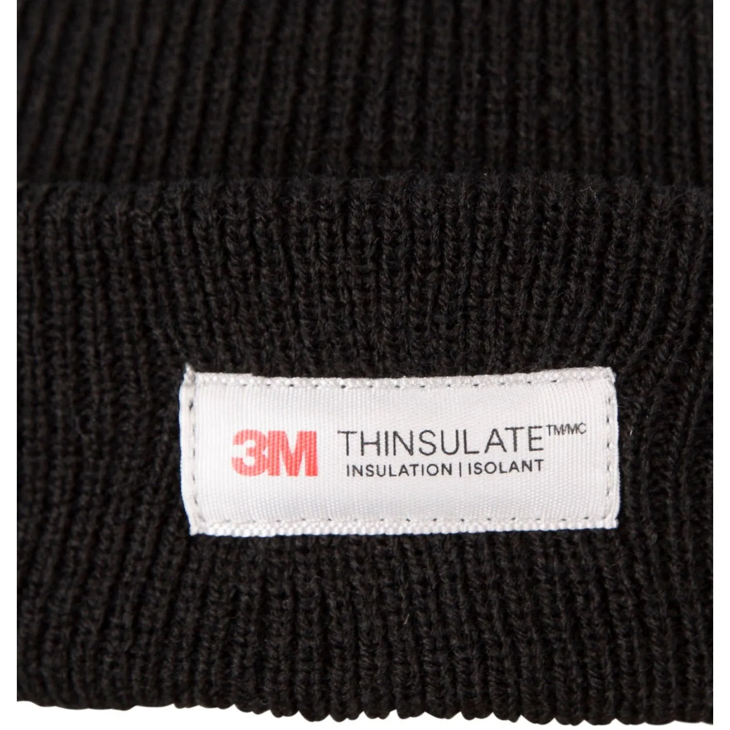 Littlebrook Adults Black Knitted and Lined Beanie Hat