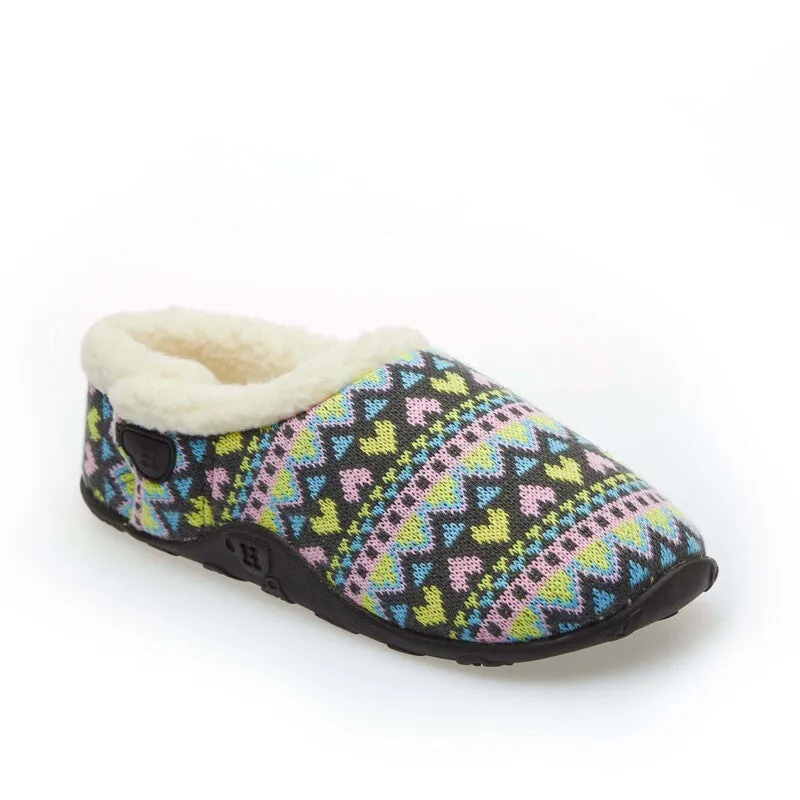 Natalia - Pastel Heart Knit Women's Slippers