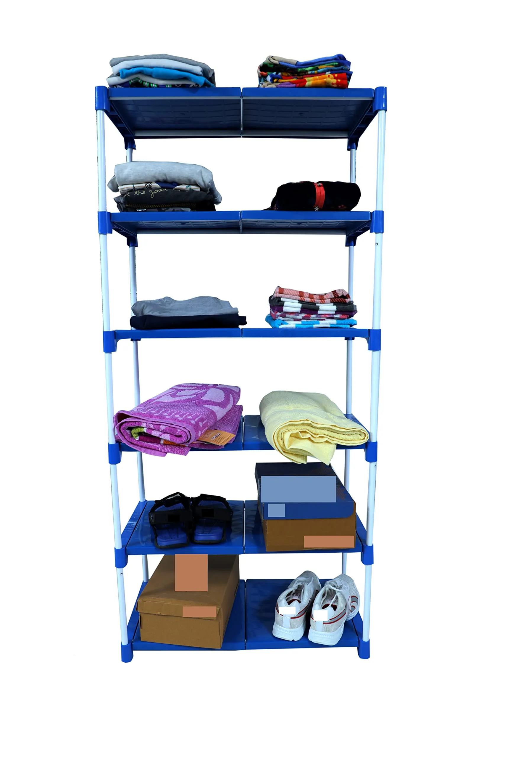 YMRR® 6-Tiers Portable Metal Shoe Rack for Storage Multipurpose | Slipper Stand | Chappal Stand, Space Saving Shelves Shoe Rack for Home, Living Room, Kitchen & Office Indoor Outdoor Use