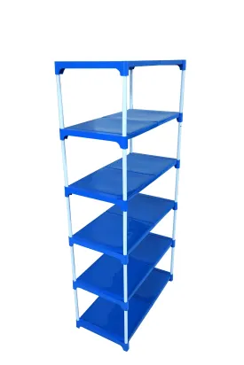 YMRR® 6-Tiers Portable Metal Shoe Rack for Storage Multipurpose | Slipper Stand | Chappal Stand, Space Saving Shelves Shoe Rack for Home, Living Room, Kitchen & Office Indoor Outdoor Use
